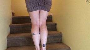Flexing Calves While Climbing Stairs