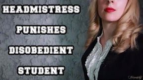 HeadMistress Punishes Disobedient Student