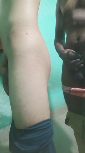 Must-share moment from &quot;Gaand mei lund... Bareback anal fuck by two best friends in hostel washroom&quot;