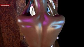 the boob queen of virtual realms - 3d animation