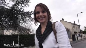 Wild porn casting of a young waitress Alyzee 23 years old