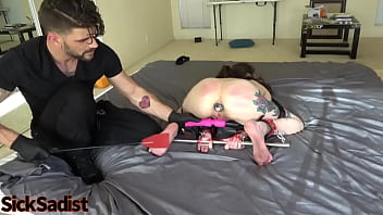 BDSM Restrained, Slapped, Whipped, &amp_ Squirting (HOT)