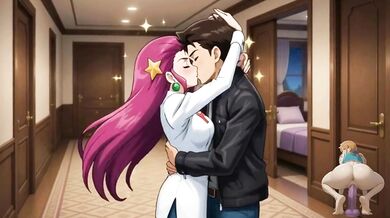 Jessie Gets Double Creampie in Team Rocket Uniform