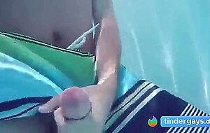 Public Pool Masturbation Caught on Tape