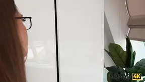 European MILF gives intimate performance with friends watching