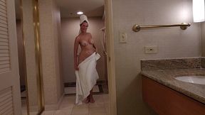 Hotel Shower Nude Tease for Fan Club