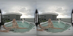 Sexy Mary Jane Using Glass Dildo In Jacuzzi