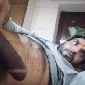 Indian man enjoy