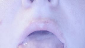 Showing you my tongue and uvula