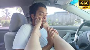 Suckin' on Joh's Toes in the Car (4K)