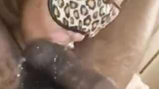 BABYSITTER SUCKING OFF NUTS WHILE TONGUE RING SLIPS BETWEEN CHEEKS OUUWEEEE