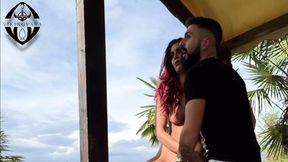 I was penetrated on the balcony in a naturist setting