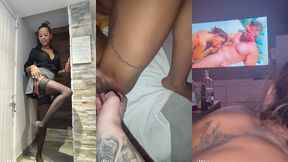sextape baise hard de mon reveillon anal et squirt a gogo