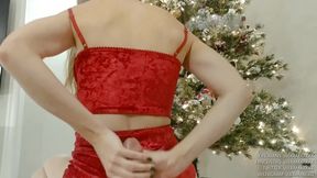 Step-sister Gives Handjob for Christmas