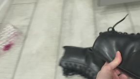 Lick My Nasty Boots Clean or Stay a Filthy Loser Forever