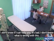 FakeHospital Petite Euro patient orgasms pussy juice over doctors desk