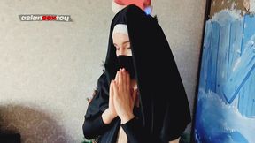 not so innocent nun and her toy