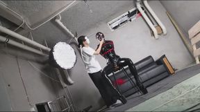 Latex shemale juicing