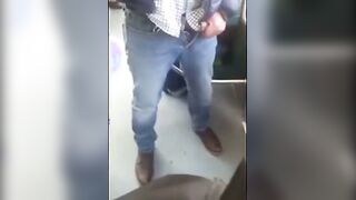 Amateur dad teaches son how to jerk off with his help in the great outdoors