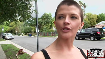 EVASIVE ANGLES Joslyn James, a strong and dominant woman, draws Ashley into her world of deep connection. Their chemistry builds as Ashley take a big black strapon or curved glass dildo way up in her pussy.