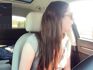 Cumming embarassingly Hard in a Starbucks Drive Thru (lush Control Part 2)