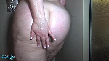 Curvy BBW MILF Express Shower Fuck 😮I'll Swallow ALL your CUM 💦😋