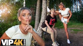 'Mommy's Thirsty' Russian Cougar Malusha Rough-Fucks Mischief Maker in a Park Encounter