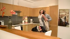 Coffee date leads to licking and fucking hairy pussy at home