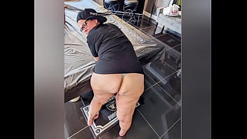 Danikim hangs upside down &amp_ takes BBC in the ass (anal cumshot)