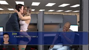 The office wife #23 - Stacy played with her new toy...Marcus got a blow job from Stacy