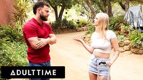 ADULT TIME - Expelled College Babe Sky Wonderland Sucks Frustrated Stepdad To Clear Her Mind