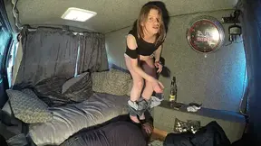 Jeans Pulled Down High Heels Head Trample Chelsea in The Cam