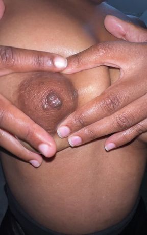This Black Slut's Natural Tits Are Great