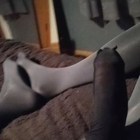 Cum on my nylons