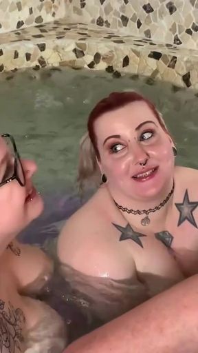 Must-see moment from &quot;Double jaccuzzi blowjob with Abby Strange and Phora Nightingale&quot;