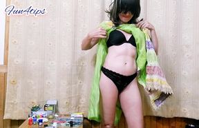 Tear Dress to Strip and Show My Bra