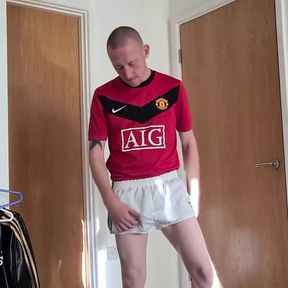 Football kit hung ginger cum