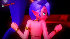 Shantae Ignites Forbidden Desires in Steamy 3D Hentai Tryst by Infected Heart