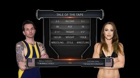 cheyenne jewel vs will havoc mixed wrestling