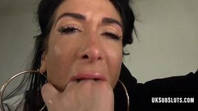 UKSubSluts com - Ella Bella's sex deprived holes destroyed by daddy Pascal
