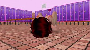 Beautiful Shemale Masturbates with Butt Plug Then Gets Ass Fingered 3D Hentai