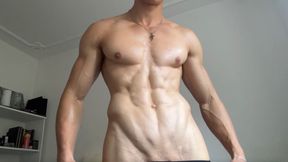 Muscular Uncut College Jock Muscle Worship and Flex