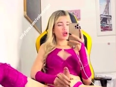 Valentinasz Mirror Play In Stockings And Sexy Lingerie