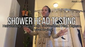 Showering and Shower Head Masturbation