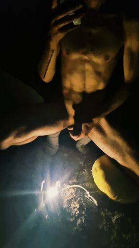 Masturbating
