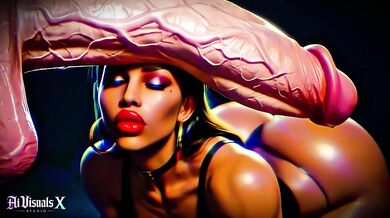 Big Boobs And Ass Ebony Goddesses - White Cock Worship: Dark ASMR & Extreme Contrast (4K AI Animated Porn)