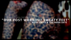 Our Post Workout Sweaty Feet!