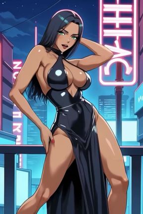 Slim Bar dancer with big