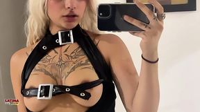 emily sinner - emo goth alt latina thick 19 year old sucks huge big white cock and gets cum facial latina porn casting