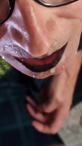 Thrilling moment from &quot;Davine gets her pussy pound and swallows two loads of cum&quot;